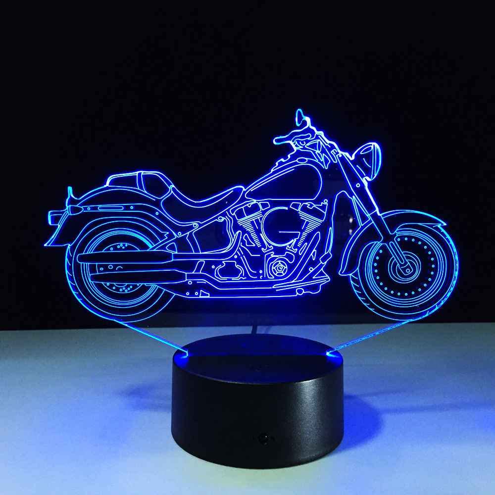 Bike 3D Illusion Lamp – Ideal Gift for Motorbike Enthusiasts