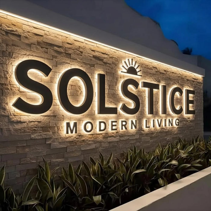 LED Halo Backlit Sign