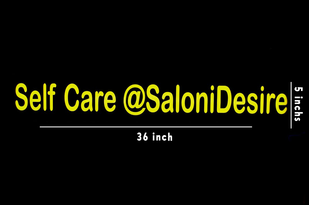 Custom 2D LED Sign Board for Beauty Parlor – Premium Acrylic Logo & Salon Signage