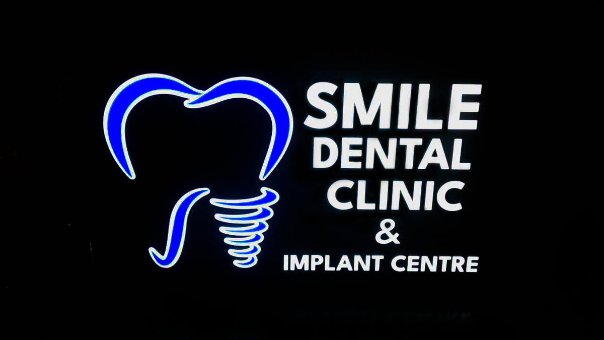 Custom 2D LED Sign Board for Dental Clinic – Premium Acrylic Logo & Name Signage