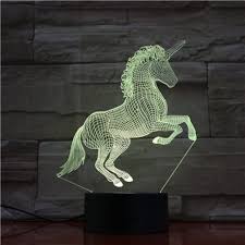 Unicorn 3D Lamp – LED Night Light for Kids & Adults