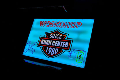 UV Printed Glowing Board – Workshop Edition | Premium LED Lit Signage