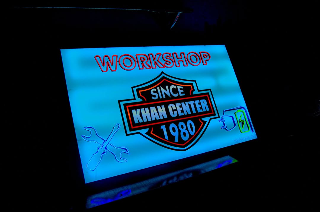 UV Printed Glowing Board – Workshop Edition | Premium LED Lit Signage