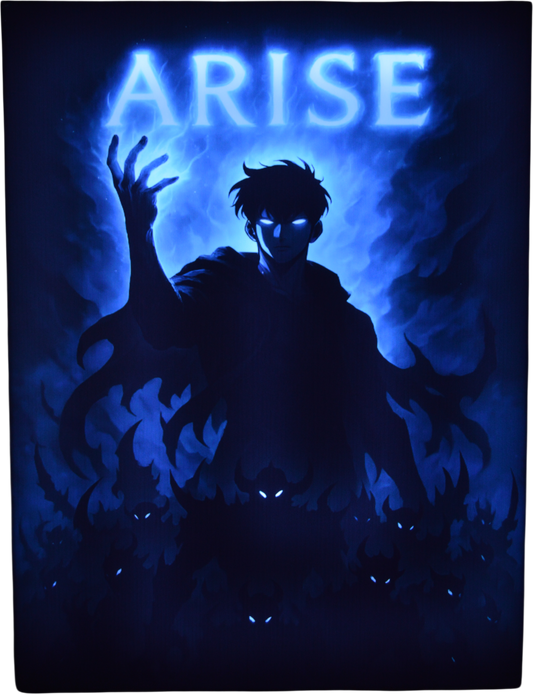 UV Printed Glowing Board – “ARISE” Mystic Blue Edition