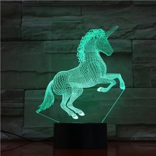 Unicorn 3D Lamp – LED Night Light for Kids & Adults