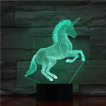 Unicorn 3D Lamp – LED Night Light for Kids & Adults